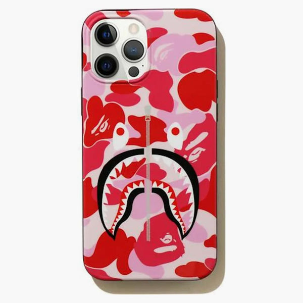 BAPE ABC CAMO Shark iPhone 12 Pro Max Case Pink