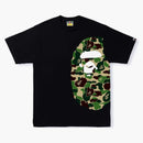 Bape Abc Camo Side Big Ape Head Tee Black/green