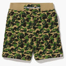 Bape Abc Camo Sweat Shorts Green