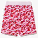 Bape Abc Camo Sweat Shorts Pink
