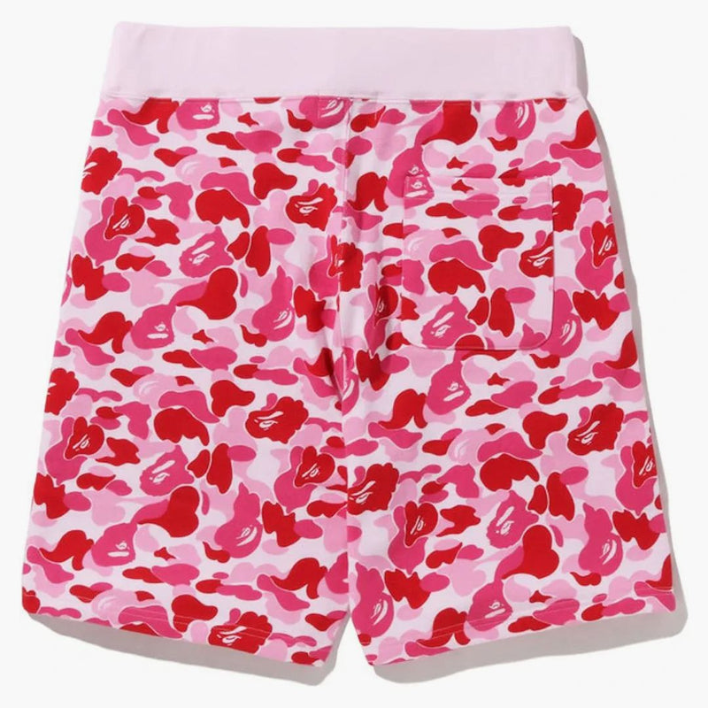 Bape Abc Camo Sweat Shorts Pink