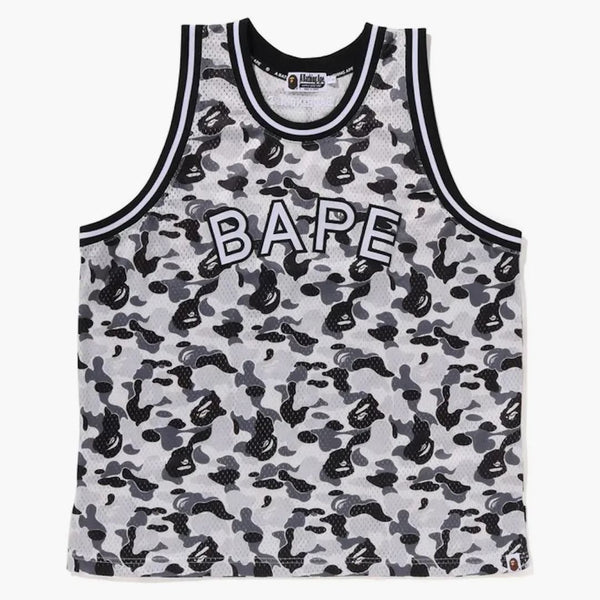 Bape Abc Camo Tank Top Gray