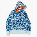 Bape Abc Camo Tiger Full Zip Hoodie Blue