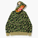Bape Abc Camo Tiger Full Zip Hoodie Green