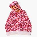 Bape Abc Camo Tiger Full Zip Hoodie Pink