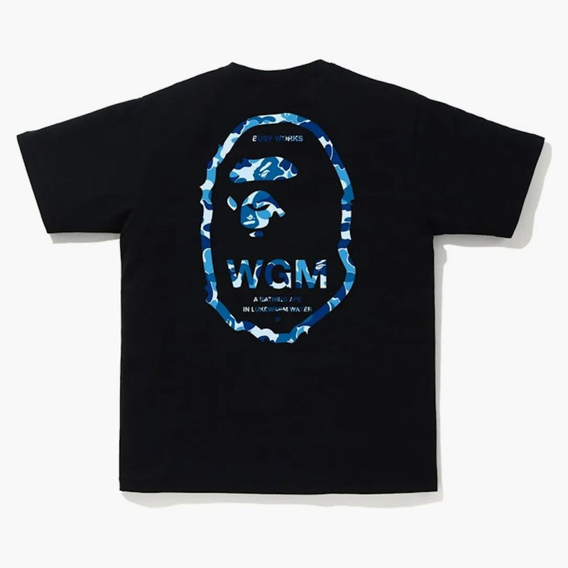 BAPE ABC CAMO WGM APE HEAD TEA SVART/BLÅ