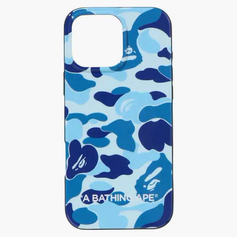 BAPE ABC camo iPhone 16 pro max case blu