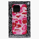 BAPE ABC camo iPhone 16 pro max case rosa