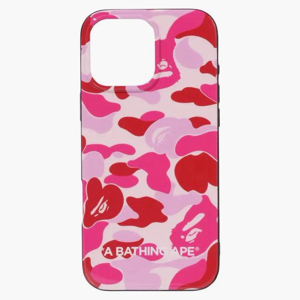 BAPE ABC camo iPhone 16 pro max case rosa