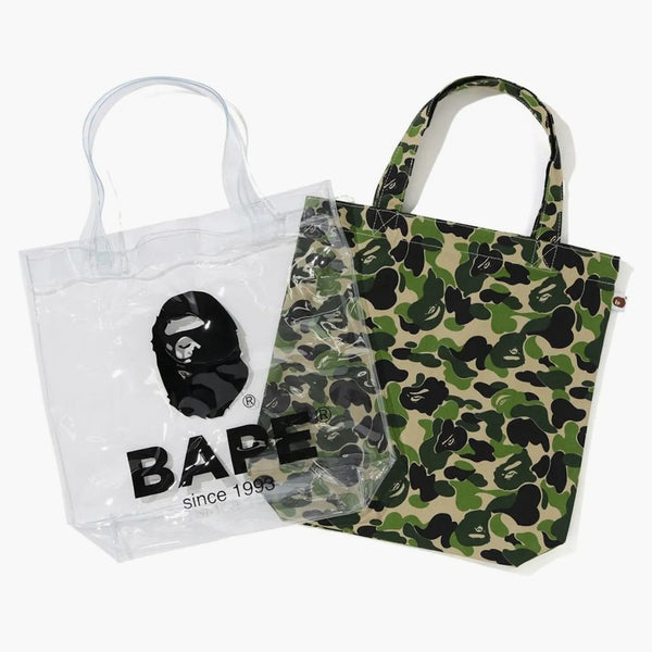 BAPE ABC CLEAR BAG Dead Green