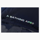 Bape abc dot reflective camo down jacket navy