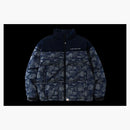 Bape abc dot reflective camo down jacket navy