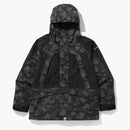 Bape Abc Dot Reflective Camo Snowboard Jacket Black