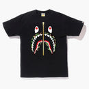 BAPE ABC Gold Zip Shark Té negro/verde