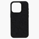 Bape Abc Line Camo Embossed iPhone 15 Pro Case Black