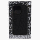 Bape Abc Line Camo Embossed Iphone 15 Pro Max Case Black