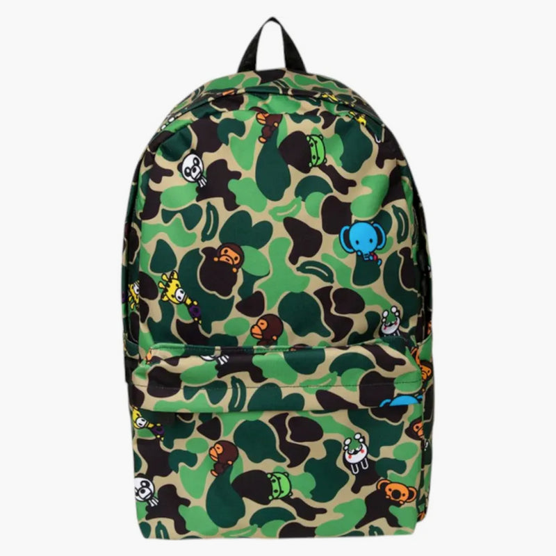 Bape Abc Milo All Friends Large Backpack (ss25) Green