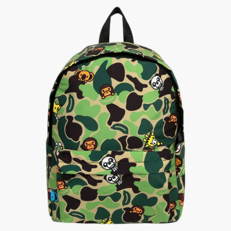 Bape Abc Milo All Friends Medium Backpack (ss25) Green