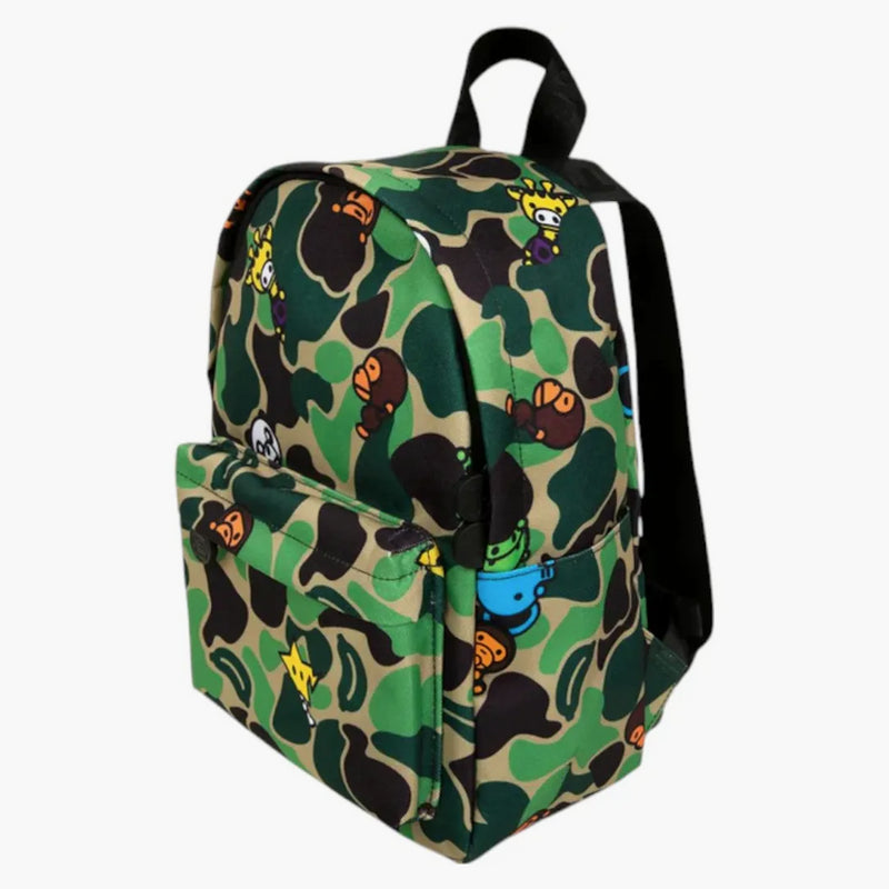 Bape Abc Milo All Friends Mini Backpack (ss25) Green