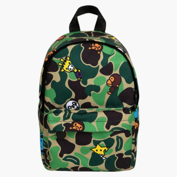 Bape Abc Milo All Friends Mini Backpack (ss25) Green