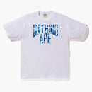 Bape Abc Nyc Logo Tee White/blue