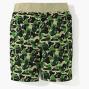 Bape Abc One Point Sweat Shorts Green