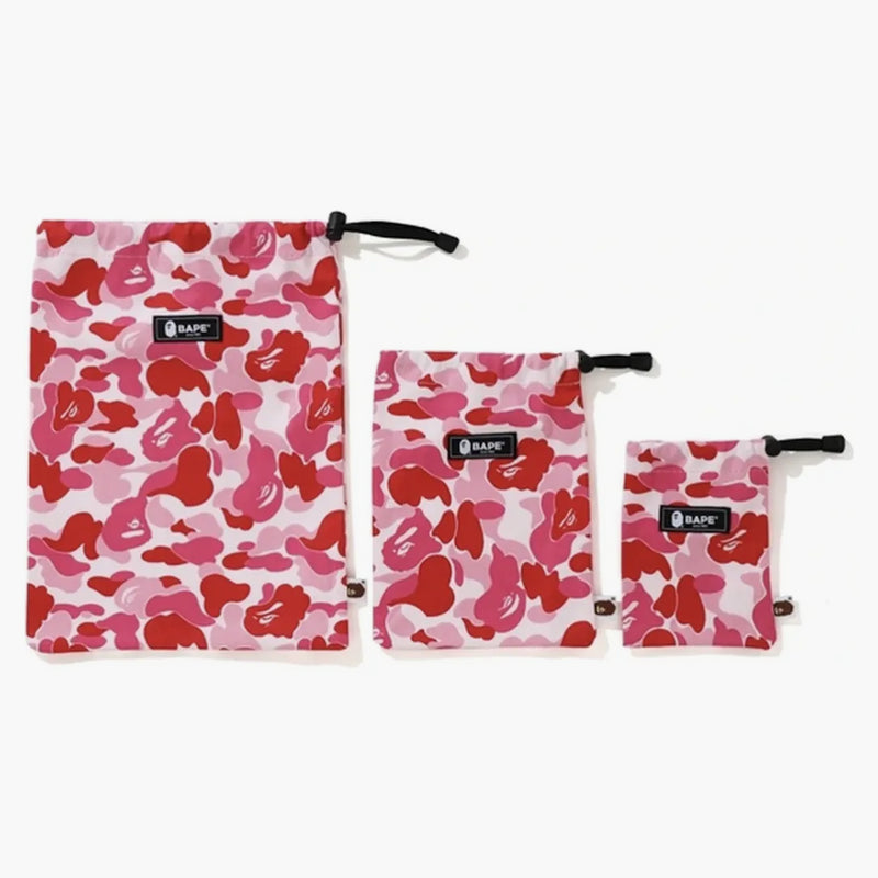BAPE ABC Pouch (sada 3) růžová