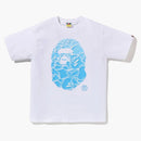 Bape Abc Sea Surface Camo Ape Head Tee White