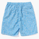 Bape Abc Sea Surface Camo Beach Shorts Blue