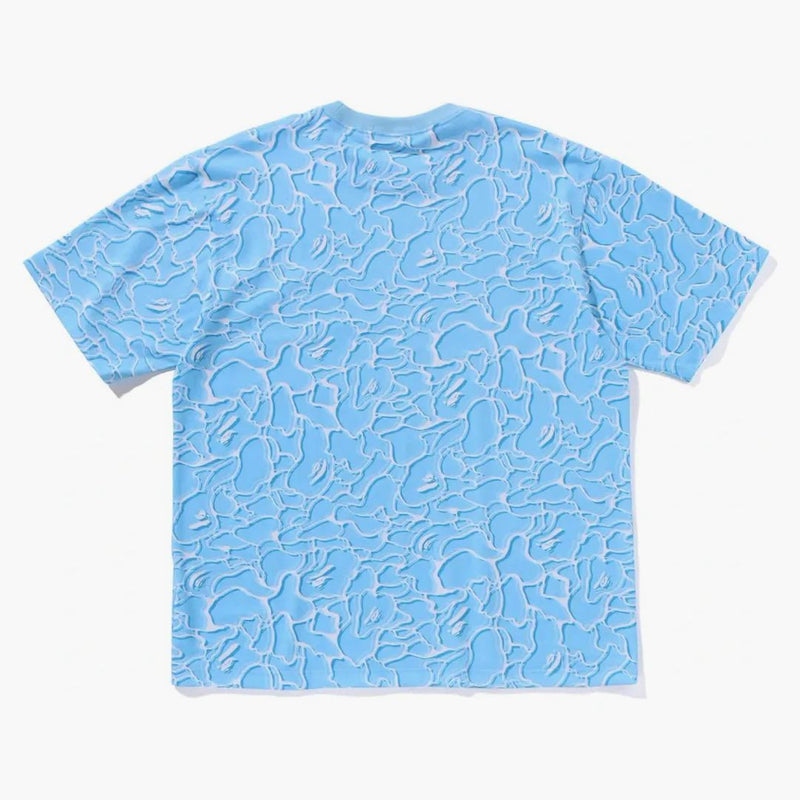 Bape ABC Sea Surface Camo uvolněná fit čaje modrá
