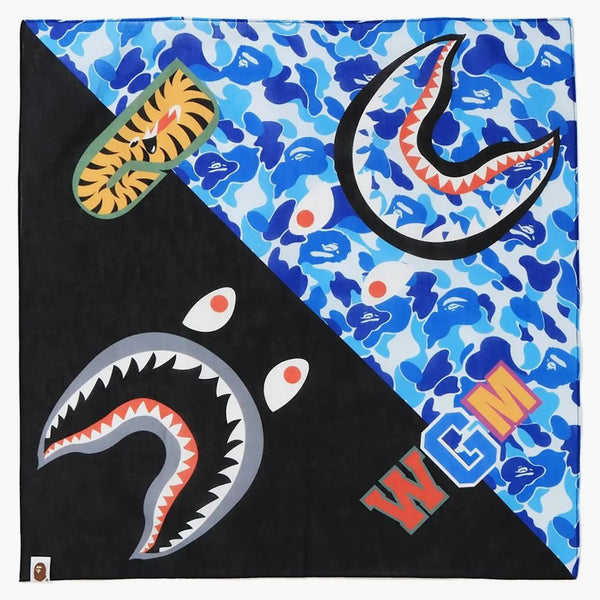 BAPE ABC Shark Bandana Blue