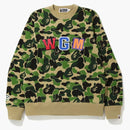 Bape Abc Shark Crewneck Green