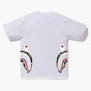Bape ABC Side Shark Tee White/zielony