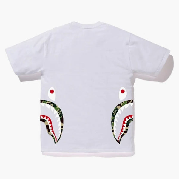 BAPE ABC Side Shark Tee White/Green