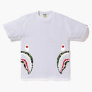 Bape ABC Side Shark Tee White/zielony