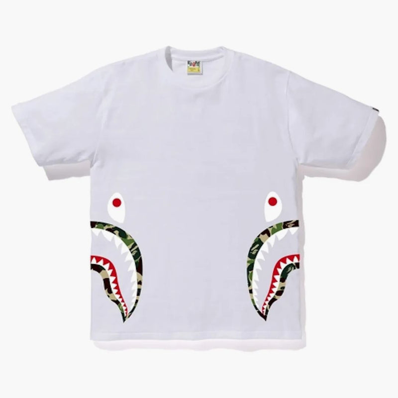 Bape Abc Side Shark Tee White/green