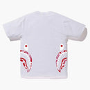 Bape Abc Side Shark Tee White/Pink