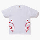 Bape Abc Side Shark Tee White/Pink