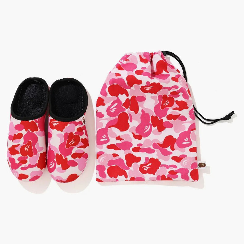 BAPE ABC Slipper & Cash Set rosa
