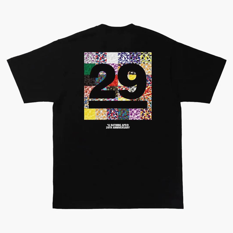BAPE A BAME APE 29 ° ANNIVERSARIO TEA NERO