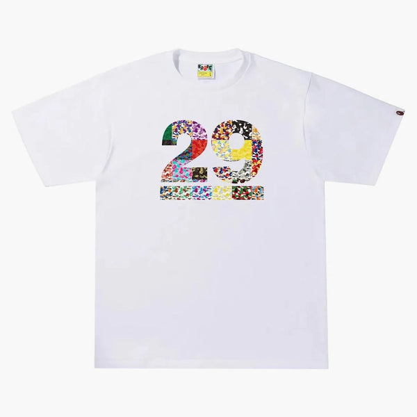 BAPE A BAME APE 29 ° Anniversario Tee White