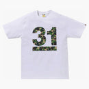 Bape a Bathing Ape 31st Anniversary Abc Camo Tee White/Green