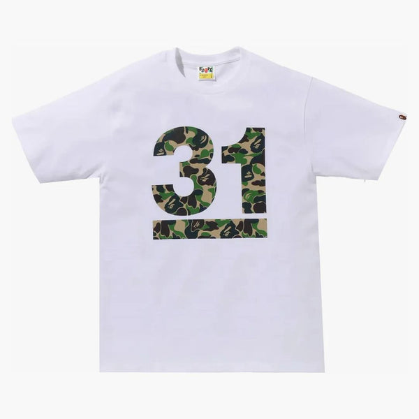 BAPE A Bathing Ape 31 -årsjubileum ABC Camo Tee White/Green