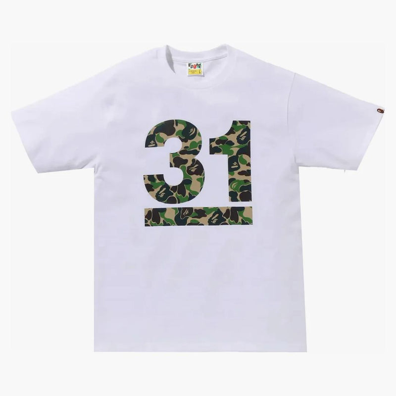 BAPE A BAME APE 31 ° anniversario ABC Camo Tee White/Green