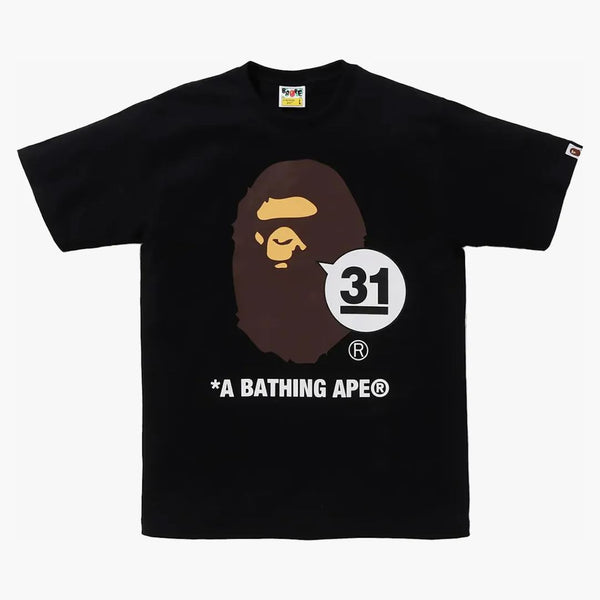 BAPE A Bathing Ape 31st årsdag Ape Head Tea Black