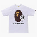 Bape a Bathing Ape 31st Anniversary Ape Head Tee White