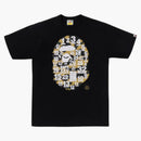 Bape A Bathing Ape 32nd Anniversary 1st Camo Big Ape Head Tee Black/yellow