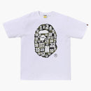 Bape A Bathing Ape 32nd Anniversary 1st Camo Big Ape Head Tee White/green