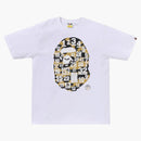 Bape A Bathing Ape 32nd Anniversary 1st Camo Big Ape Head Tee White/yellow