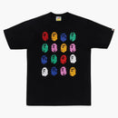Bape A Bathing Ape 32nd Anniversary Ape Head Tee Black